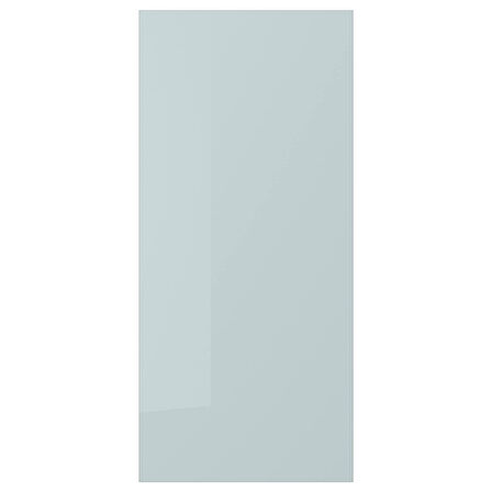 Kaplama paneli, parlak cila açık gri-mavi, 39x86 cm