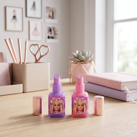BakGelAl Lisanslı Barbie Ruj Tasarımlı Silgi ve Kalemtıraş 2’si 1 Arada Kırtasiye Ürünü