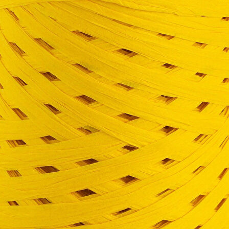 Loren Natural Raffia 90 gr Sarı Kağıt İp - 9