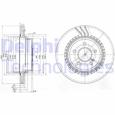 FREN DISKI ARKA MERCEDES W211 W212 S212 C218 C219 10204 A0004230912