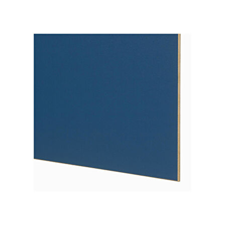 Sürgü kapak paneli, ceviz görünüm-mavi, 100x236 cm