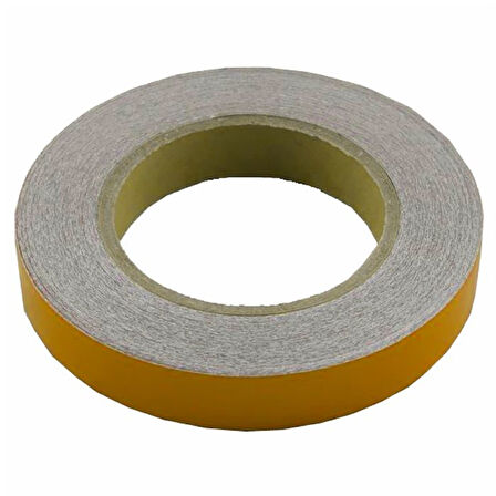 Reflektif Fosfor Şerit Bant Reflektör Sarı 2cm x 25 Metre