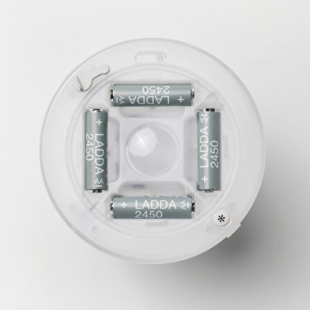 LED'li masa lambası, beyaz, 24 cm, pilli