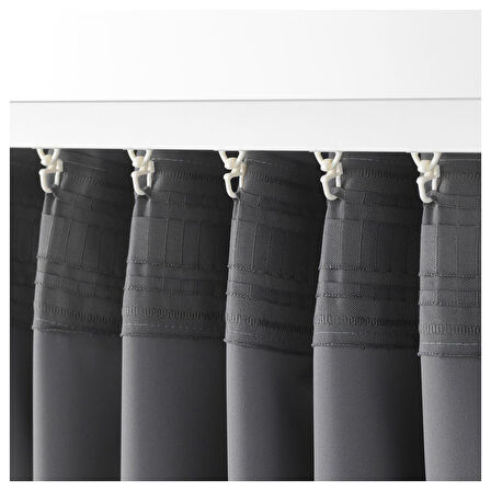 Karartma perde/2 kanat, gri, 145x300 cm