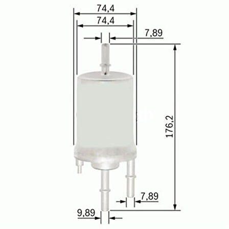 YAKIT FİLTRESİ AUDI A4 1.8T 2002-2004 - A6 2.4-3.0 2004-2006 - A8 6.0 2003-2010 X 4F0201511B 4F0201511D