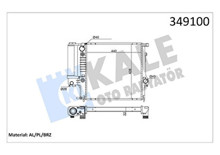 MOTOR SU RADYATORU BMW M40 E30 M50 M52 E36 OTOMATIK SANZ. 17111723528 17111719136