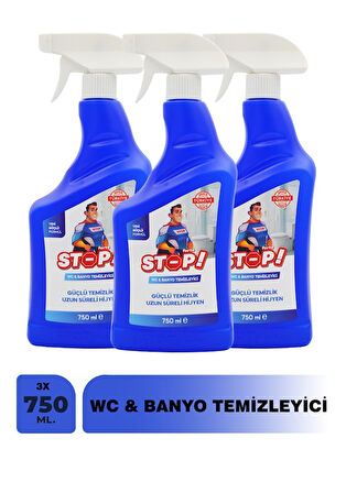 Stop Forte 3'lü Wc &amp; Banyo Temizleyici