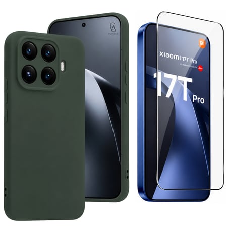 Xiaomi Mi 17T Pro ile Uyumlu Kılıf Esnek Premium Telefon Kılıfı ve Temperli Cam Ekran Koruyucu