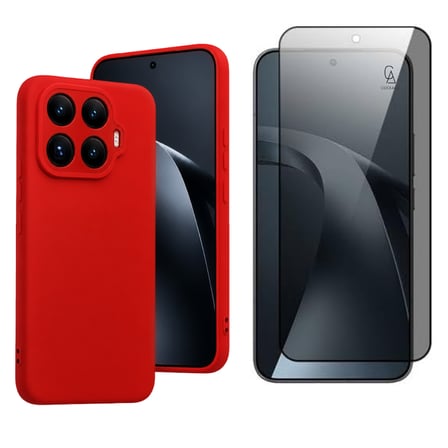 Xiaomi Mi 17T ile Uyumlu Soft Yumuşak Telefon Kılıfı ve Hayalet Privacy Ekran Koruyucu Seti