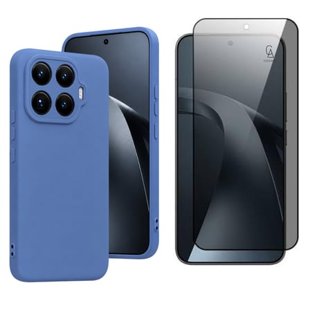 Xiaomi Mi 17T ile Uyumlu Soft Yumuşak Telefon Kılıfı ve Hayalet Privacy Ekran Koruyucu Seti