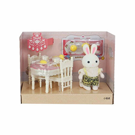 Bay Dreamy Mini Tavşan Aksesuarlı Yemek Masası Seti