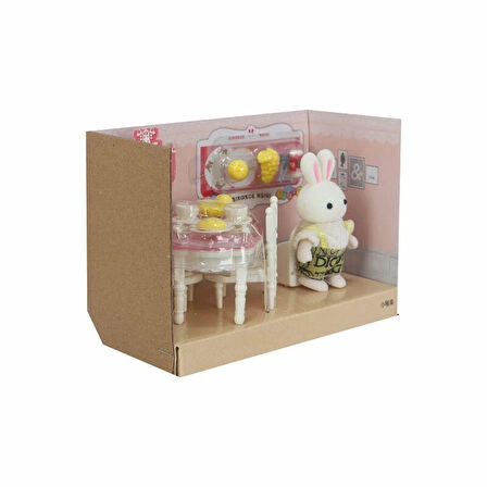 Bay Dreamy Mini Tavşan Aksesuarlı Yemek Masası Seti
