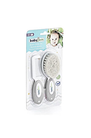 Nessiworld   Doğal Kıl Fırça Tarak Seti 519 Gri