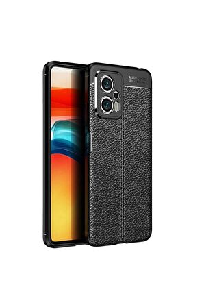 Xiaomi Poco X4 Gt Ile Uyumlu Kılıf Deri Görünümlü Silikon Telefon Kılıfı Kapak