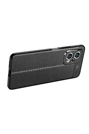 Xiaomi Poco X4 Gt Ile Uyumlu Kılıf Deri Görünümlü Silikon Telefon Kılıfı Kapak