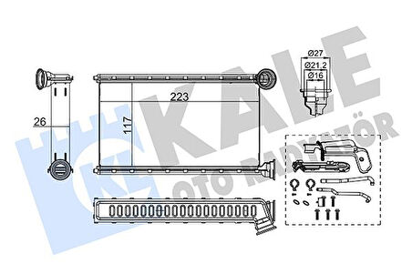 KALORİFER RADYATÖRÜ PSA C1. 108. AYGO 1611283980 1611284180 87050YV030