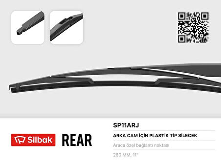 SİLECEK SÜPÜRGESİ ARKA PLASTİK TİP 260MM MERCEDES-BENZ B-CLASS 2009-2011