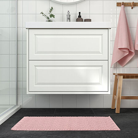Banyo paspası, uçuk pembe, 50x80 cm