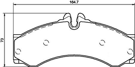 FREN BALATASI ON ARKA MERCEDES SPRINTER B901B904 . VW LT 1928-1935-46 A0044202420 2D0698151A
