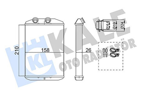 KALORİFER RADYATÖRÜ KANGOO 3 2009 MASTER 3 7701209819