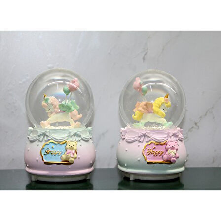 Işıklı Müzikli Kar Küresi Orta Boy 