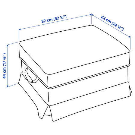 Saklama gözlü puf, karlshov bej-çok renkli