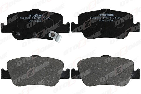 ARKA FREN BALATA TOYOTA AURIS. COROLLA 1.33L 1.6L 1NR-FE 1ZR-FAE NRE180 ZRE181 ZRE185 12- 1.4L 1ND-FTV D-4D NDE150 NDE180 07- 0446602180 0446602170 0446602181