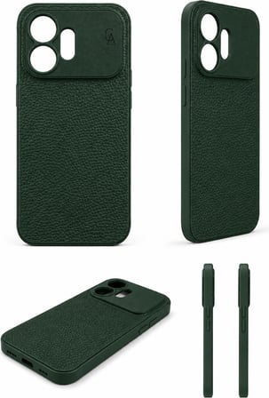 Honor 600 Uyumlu Deri Dokulu Yumuşak Silikon Telefon Kılıfı Kapak