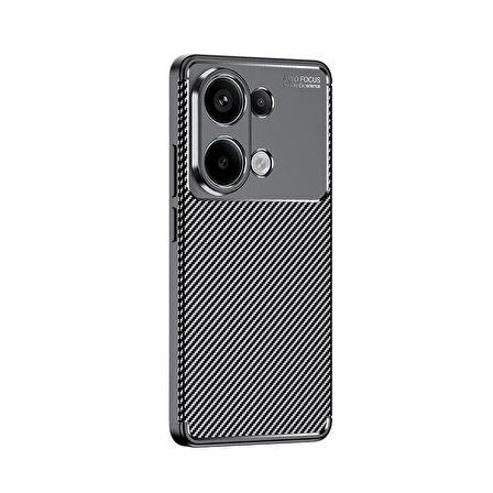 Xiaomi Redmi Note 13 4G ile Uyumlu Kılıf Focus Karbon Tasarım Telefon Kılıfı Kapak
