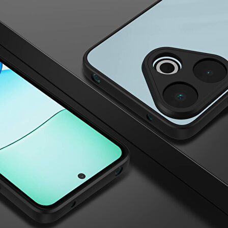 Xiaomi Redmi 13 4G ile Uyumlu Kılıf Arkası Mat Kamera Korumalı Kenarları Renkli Soft Kılıf