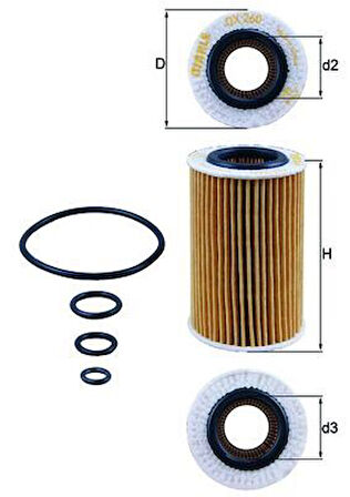 YAG FILTRESI MERCEDES SLK-CLASS M113 R171 55 AMG 2004-2011 A0001802809