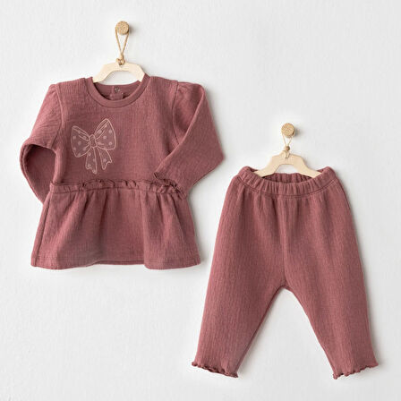 Andywawa AC26204 Casual 2'li Takım Dusky Rose