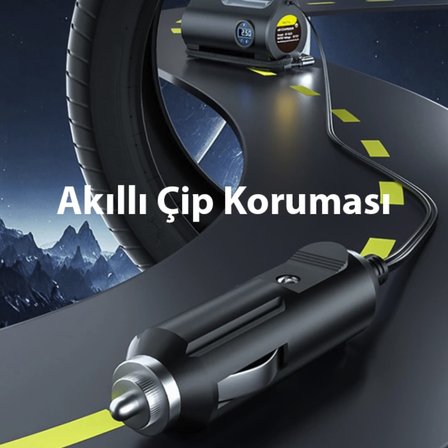Ultra güçlü Digital lastik şişirme araç kompresörü araba kamyon tır otobüs için 150 psi
