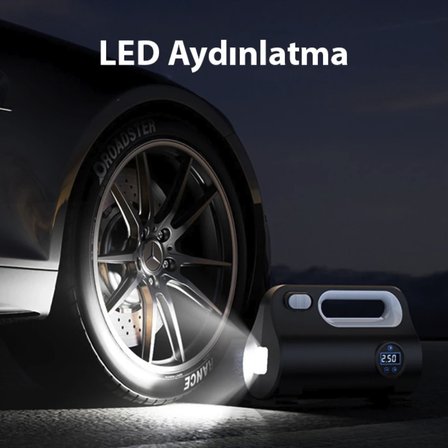 Ultra güçlü Digital lastik şişirme araç kompresörü araba kamyon tır otobüs için 150 psi