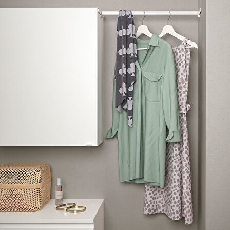 Uzatılabilir ray, beyaz, 60-100 cm