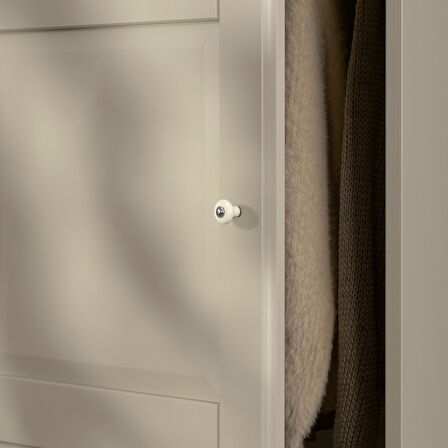 PAX gardırop, gri-bej-aynalı cam, 150x60x236 cm