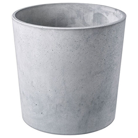 Beton saksı, açık gri, 24 cm, iç/dış mekan