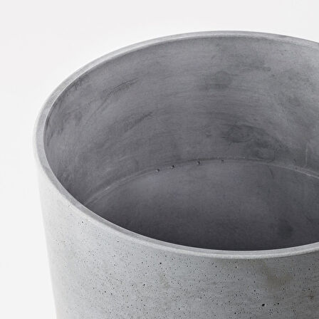 Beton saksı, açık gri, 24 cm, iç/dış mekan