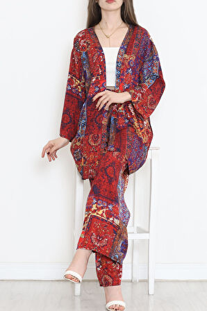 Kimono Takım Bordo - 10553.1095.