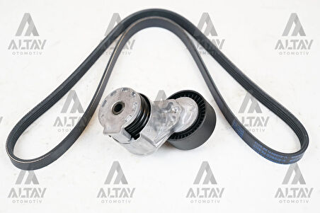 VANTİLATÖR GERGİ SETİ MEGANE / CLIO / KANGOO / FLUENCE / CAPTUR / KADJAR / QASHQAI / MERCEDES C180 / 2008 / 5PK1200 KAYIŞLI KPV156