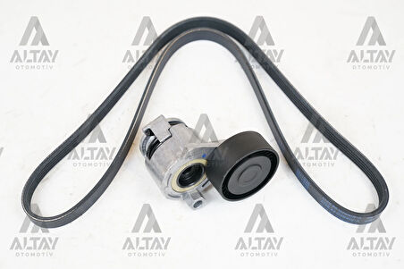 VANTİLATÖR GERGİ SETİ MEGANE / CLIO / KANGOO / FLUENCE / CAPTUR / KADJAR / QASHQAI / MERCEDES C180 / 2008 / 5PK1200 KAYIŞLI KPV156