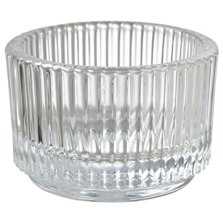 Tealight mumluk, saydam cam, 3.5 cm