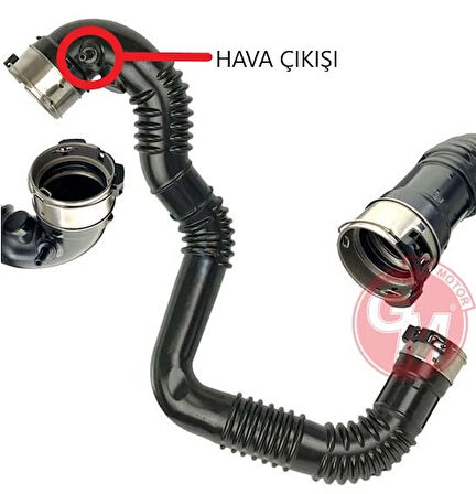 TURBO HORTUMU RENAULT KOLEOS 2 HC 1.6 DCI 130 - NİSSAN 10-TRAIL 3 T32 . T32R. T32RR 1.6 DCI A LL MODE 4X4-I NT32 144604BE2C 144604BE2B