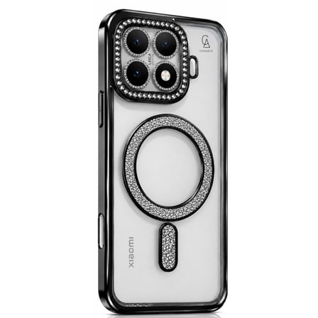 Xiaomi 17T Pro Uyumlu Kılıf Parlak Taşlı Simli M-Safe Telefon Kılıfı Kapak