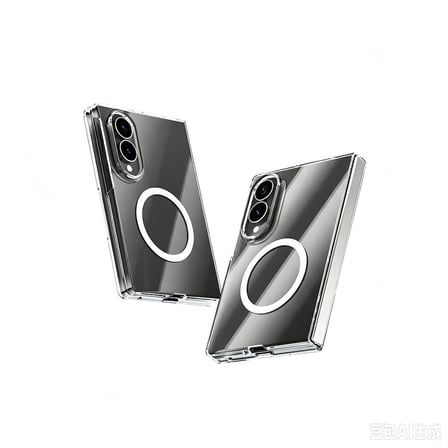 Samsung Galaxy Z Fold 8 Uyumlu Sert Pc Magsafe Özellikli Şeffaf Telefon Kılıfı Kapak