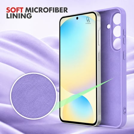 Samsung Galaxy S26 FE Uyumlu Içi Kadife Lansman Kılıf ve Şeffaf Temperli Cam Ekran Koruyucu