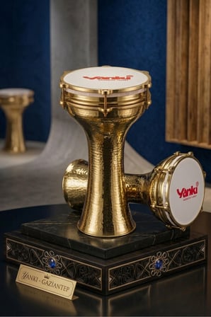 Yankı BDR-06 Profesyonel Bakır Darbuka Bass Sahne Serisi Turkish Darbuc