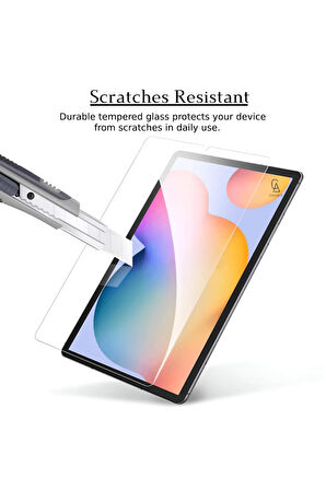 Samsung Galaxy Tab S6 Lite SM-P610 10.4 inç ile Uyumlu Temperli Kırılmaz Cam Ekran Koruyucu 5 Adet