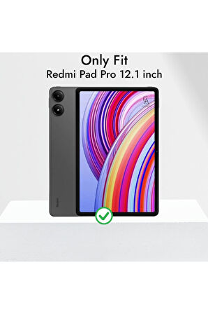 Xiaomi Redmi Pad Pro 12.1 inç ile Uyumlu Temperli Kırılmaz Cam Ekran Koruyucu 5 Adet