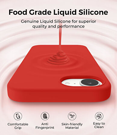 Apple iPhone 16E ile Uyumlu Telefon Kılıfı Kadife Iç Yüzey Soft Tasarım Lansman Kılıf